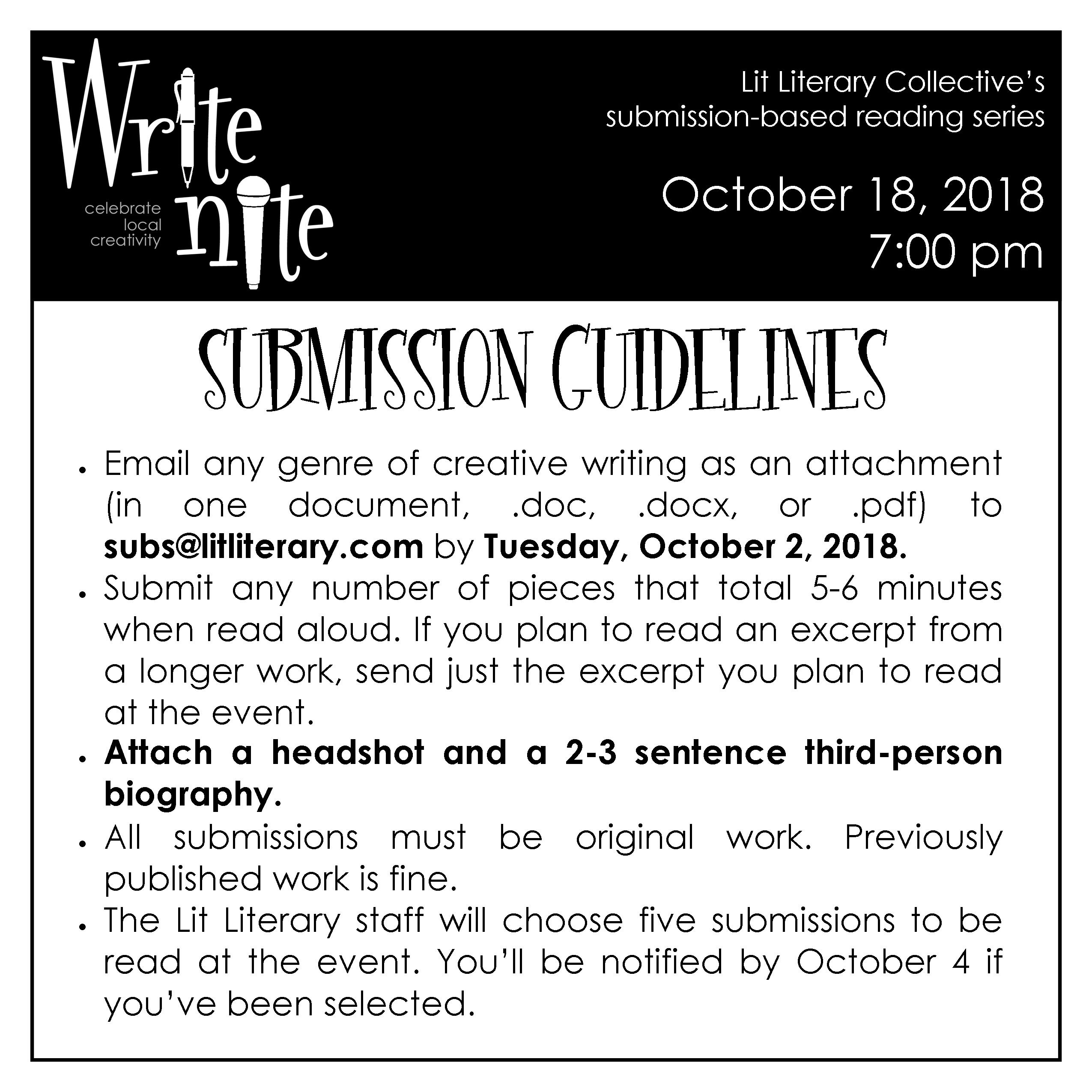 Submission Guidelines 10-18-18